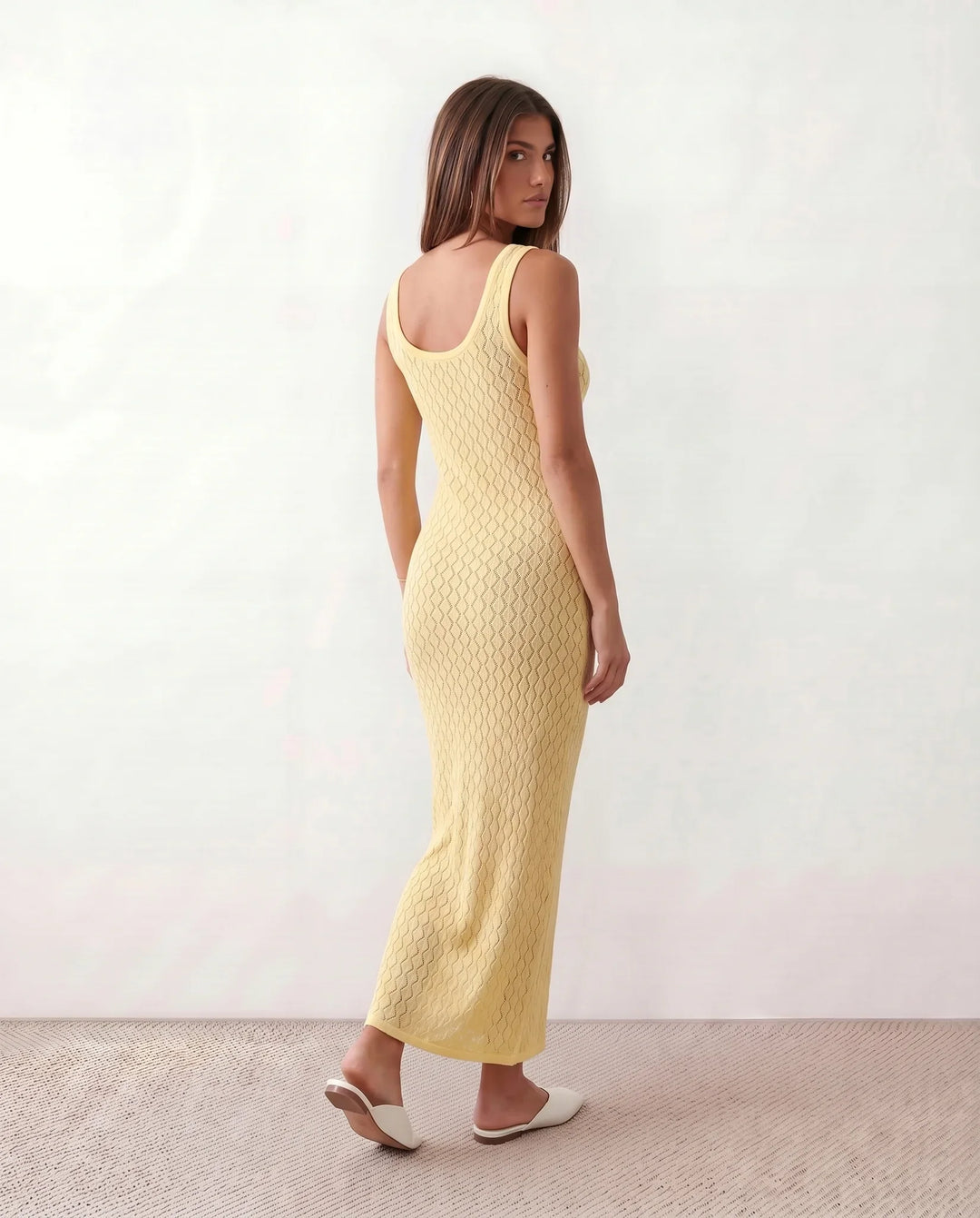 Women's Crochet Knit Maxi Dress for Beach, Holiday & Summer Wear
