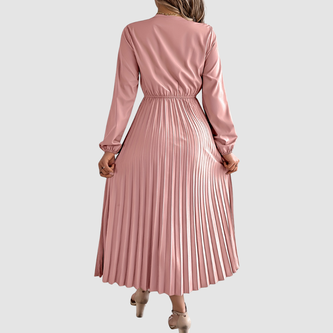 Rosalind - Lace V-Neck A-Line Dress