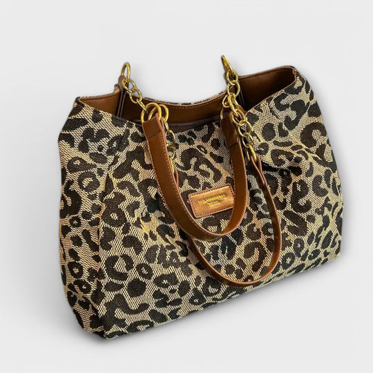 Josephine - Leopard Canvas Tote