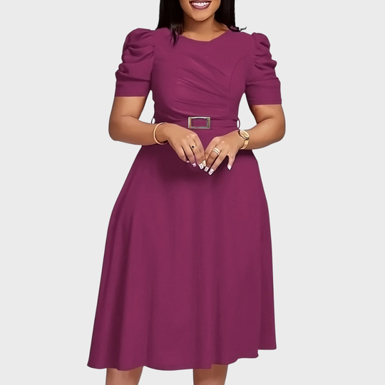 Harriet - Soft-Touch Ruched Midi Dress