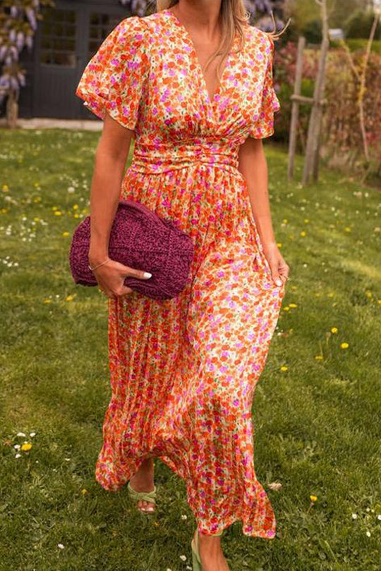 Harlow™ | Cute floral dress with V-neck
