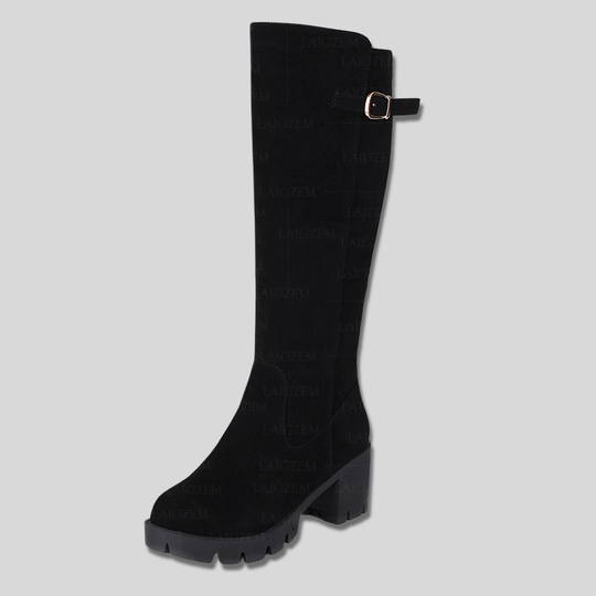 Calista - Suede Knee High Boots