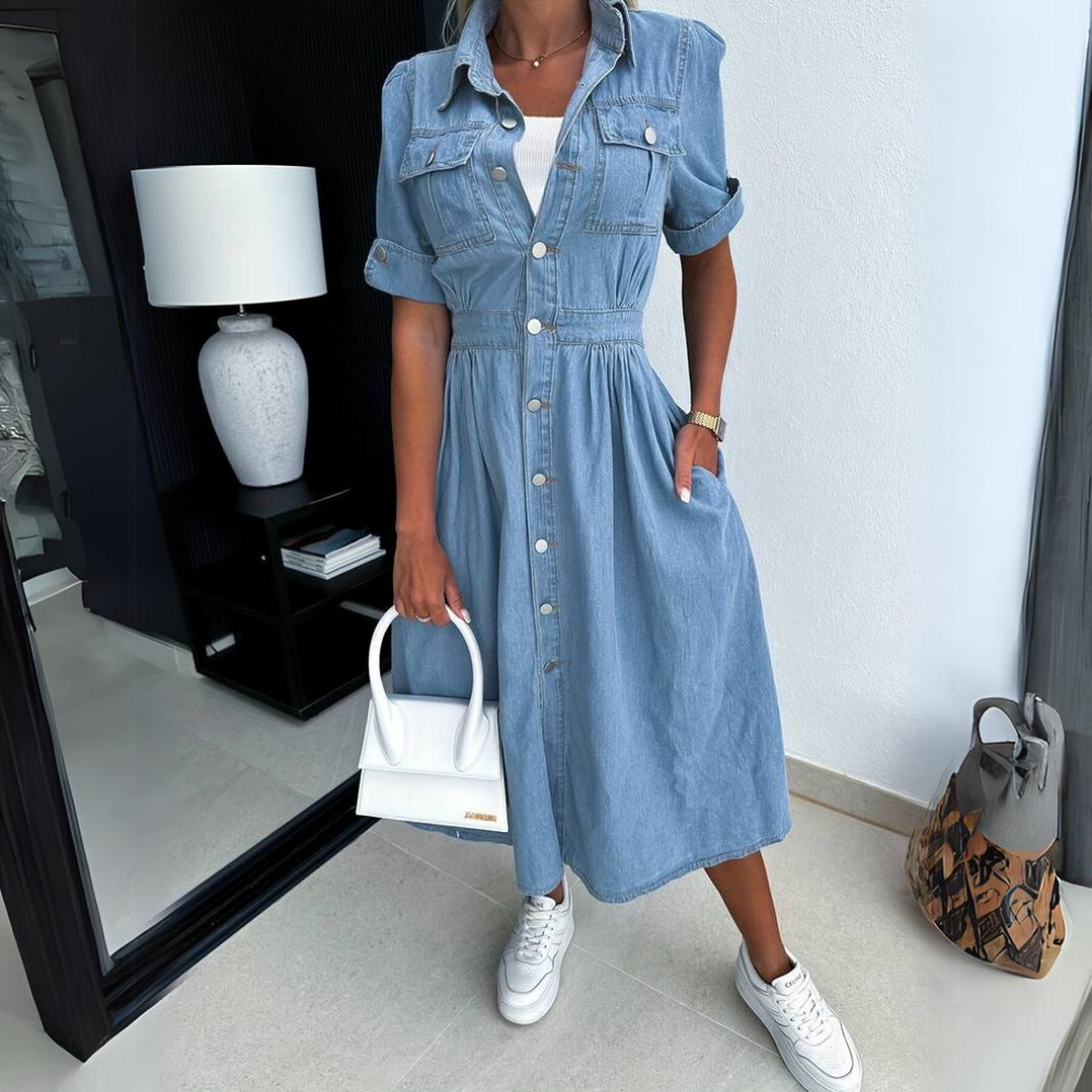 Helen ™ | Chic Denim Dress