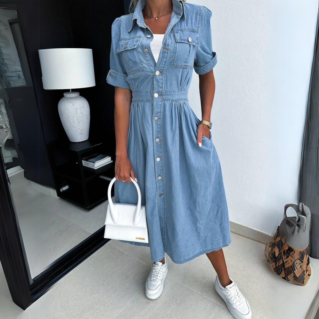 Helen ™ | Chic Denim Dress