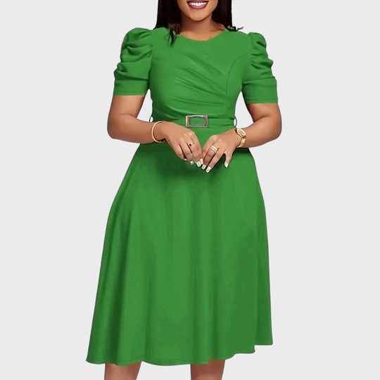 Harriet - Soft-Touch Ruched Midi Dress