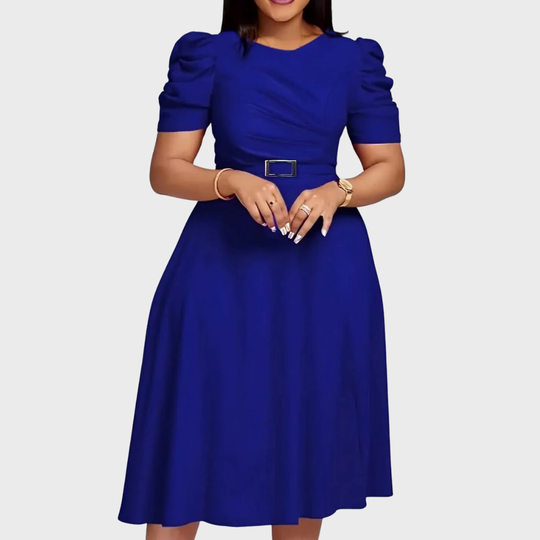 Harriet - Soft-Touch Ruched Midi Dress