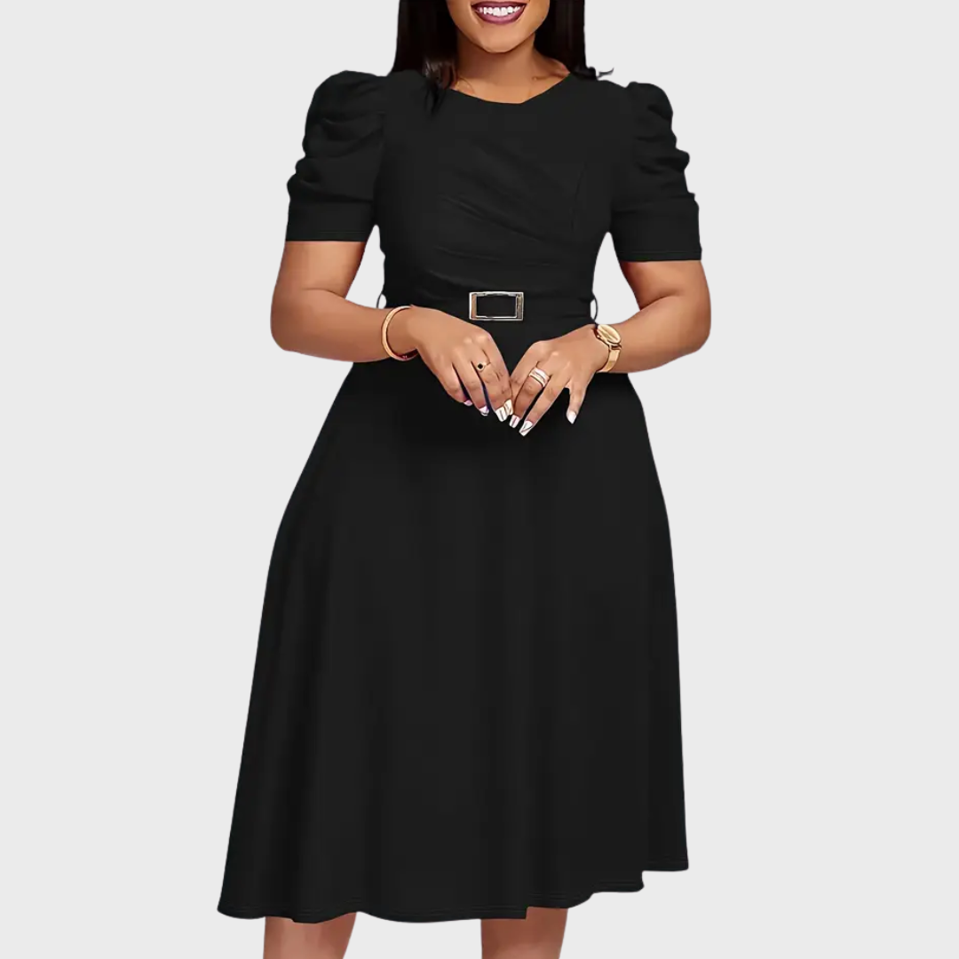Harriet - Soft-Touch Ruched Midi Dress