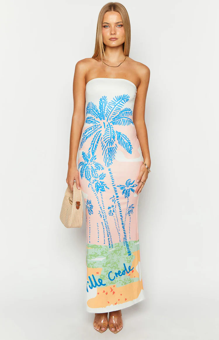 Arizona - Floral Mesh Maxi Dress