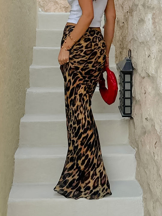 Malia | Leopard Maxi Skirt
