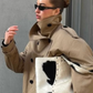 Women’s Short Belted Trench Coat with Waist Tie for Casual & Smart Wear