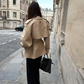 Women’s Short Belted Trench Coat with Waist Tie for Casual & Smart Wear