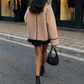 Women’s Teddy Jacket with Plush Texture for Winter & Casual Wear