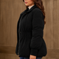 Women’s Lightweight Down Puffer Coat with Stand Collar for Winter & Everyday Wear