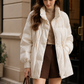 Women’s Lightweight Down Puffer Coat with Stand Collar for Winter & Everyday Wear