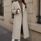 Women’s Double-Breasted Wool Blend Long Coat