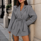 Women’s Striped Blazer with Tailored Fit