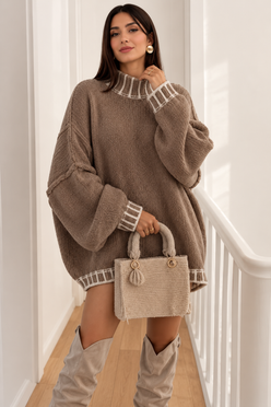 Women’s Knitted Jumper with Relaxed Fit