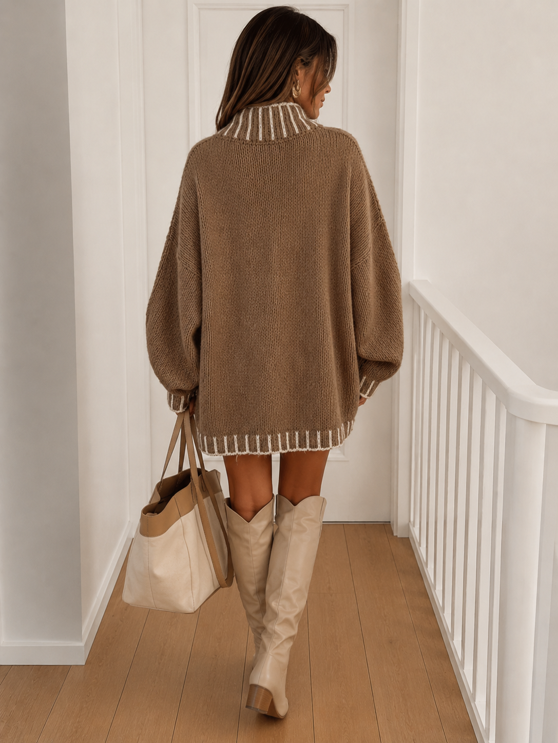 Women’s Knitted Jumper with Relaxed Fit