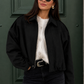 Women’s Suede-Effect Batwing Jacket with Lapel Collar for Casual & Winter Wear