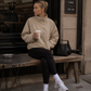 Women’s Red Turtleneck Zip-Up Jacket with Long Sleeves for Casual & Streetwear