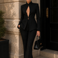 Women’s Sculpted Cut-Out Blazer with Tailored Silhouette