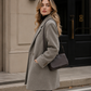 Women’s Thick Wool Blend Blazer with Cotton Lining for Office & Winter Wear