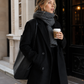 Women’s Thick Wool Blend Blazer with Cotton Lining for Office & Winter Wear