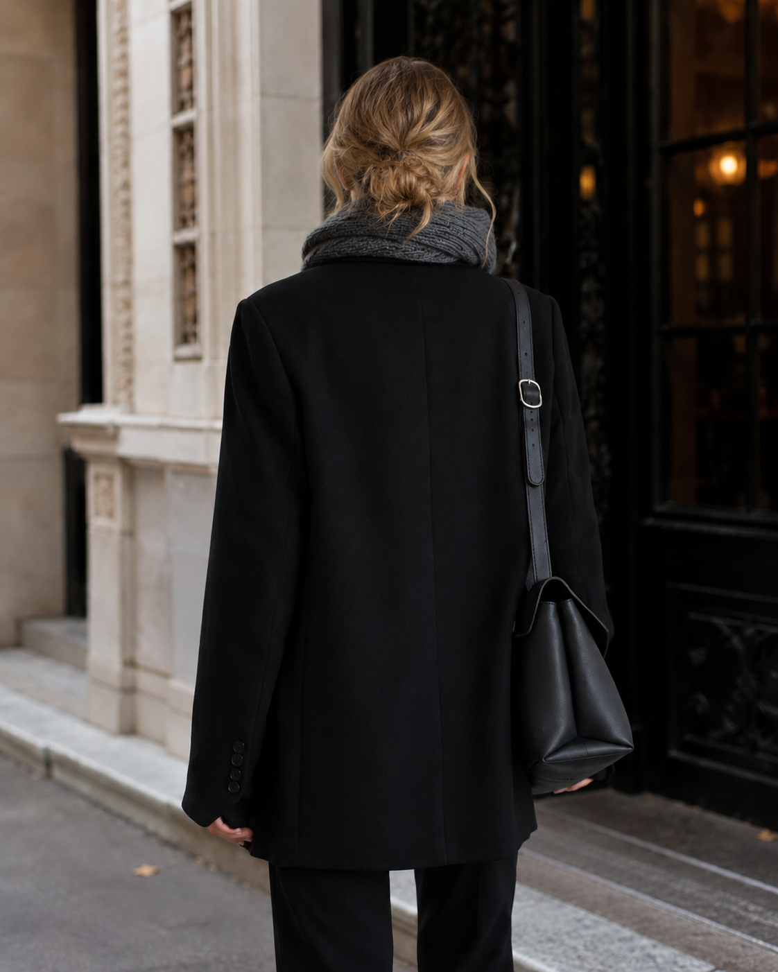 Women’s Thick Wool Blend Blazer with Cotton Lining for Office & Winter Wear