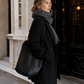Women’s Thick Wool Blend Blazer with Cotton Lining for Office & Winter Wear