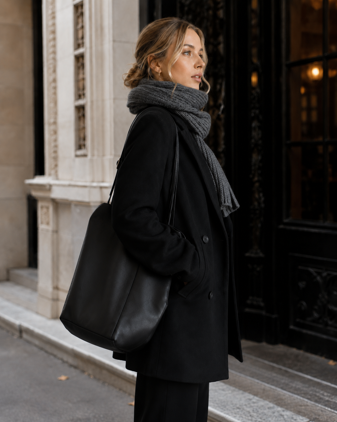 Women’s Thick Wool Blend Blazer with Cotton Lining for Office & Winter Wear