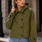 Women’s Hooded Trench Coat with Long Sleeves for Winter & Casual Wear