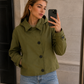 Women’s Hooded Trench Coat with Long Sleeves for Winter & Casual Wear