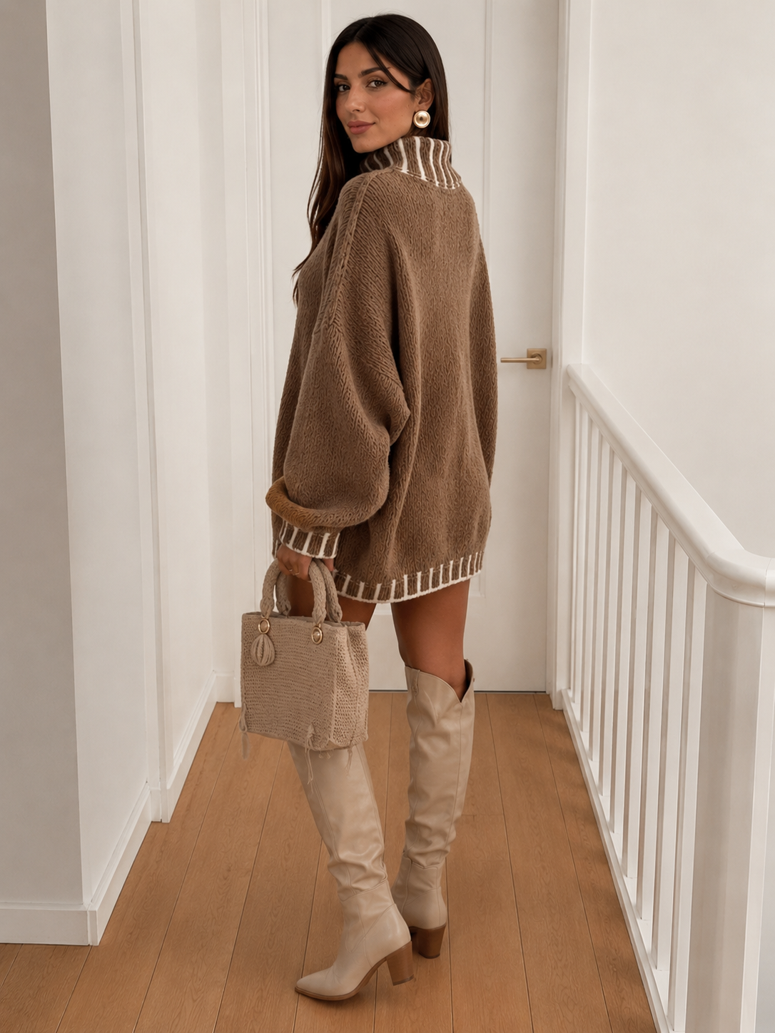 Women’s Knitted Jumper with Relaxed Fit