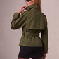 Women’s Short Belted Trench Coat with Waist Tie for Casual & Smart Wear