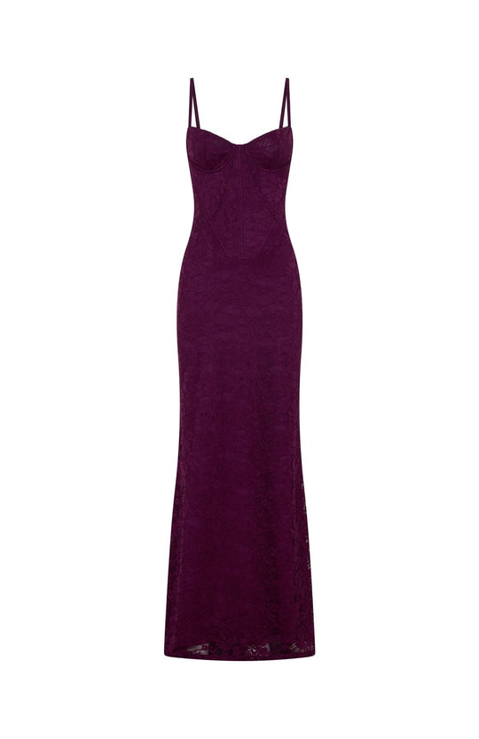Blossom Belle Maxi Dress Plum