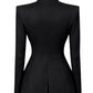Women’s Sculpted Cut-Out Blazer with Tailored Silhouette