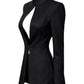 Women’s Sculpted Cut-Out Blazer with Tailored Silhouette