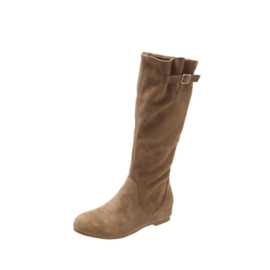 Amelia – Stylish Suede Knee-High Boots