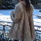 Women’s Faux Fur Coat with Plush Finish for Winter & Evening Wear