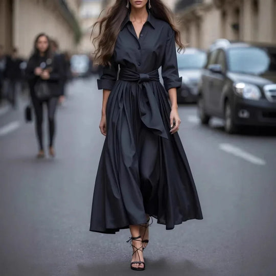 Isabelle - Elegant Maxi Dress With Bow