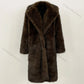 Women’s Long Fur Coat with Fluffy Texture