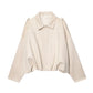 Women's Suede Oversized Bomber Jacket