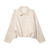 Women's Suede Oversized Bomber Jacket