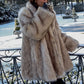 Women’s Faux Fur Coat with Plush Finish for Winter & Evening Wear