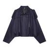 Women's Suede Oversized Bomber Jacket