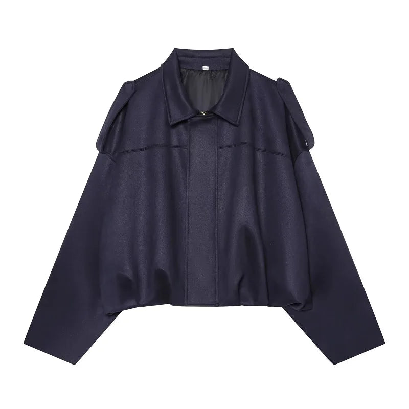 Women's Suede Oversized Bomber Jacket