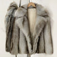 Women’s Short Coat with Fluffy Texture for Winter & Evening Wear