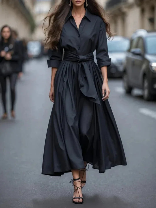 Isabelle - Elegant Maxi Dress With Bow