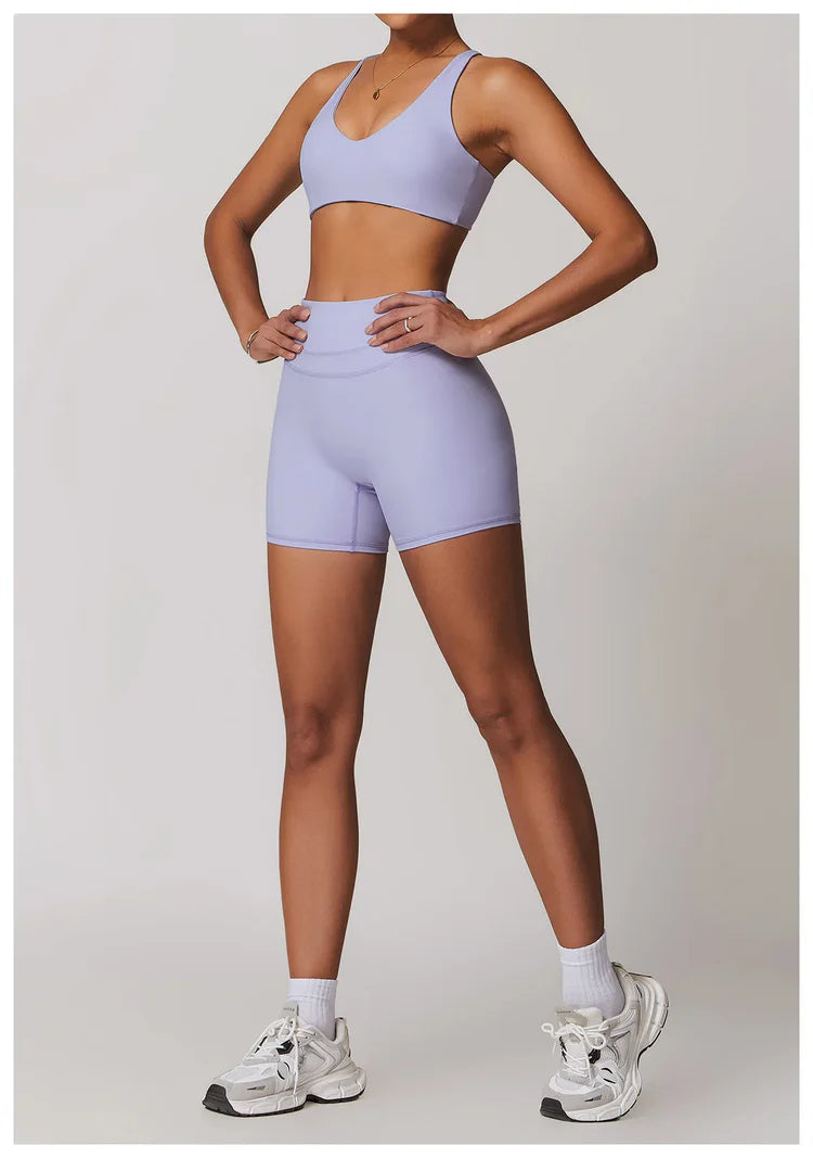 Miley Shorts Sports Bra Set