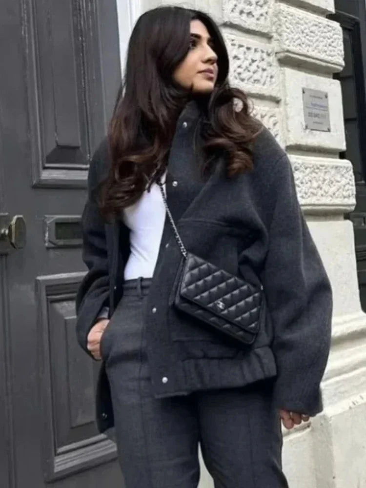 Barbara | Oversized Bomber Jacket